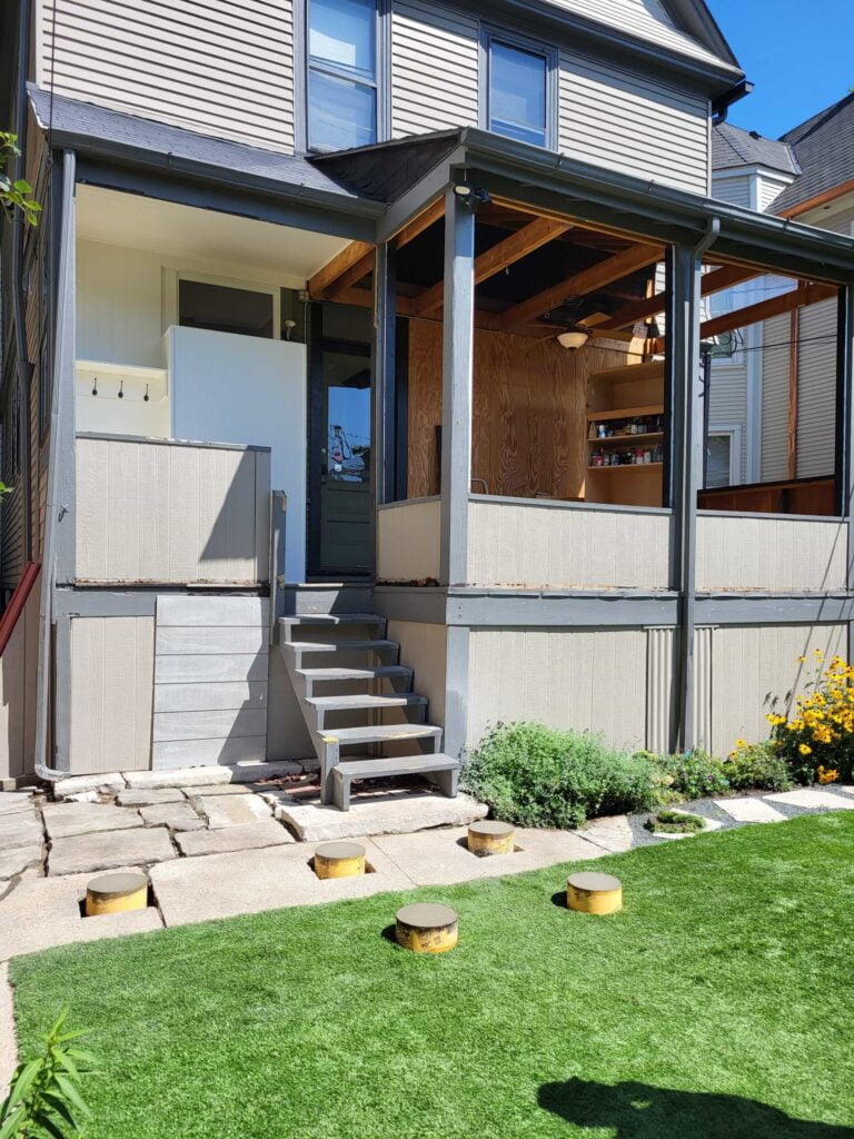 Upstairs Remodeling Before